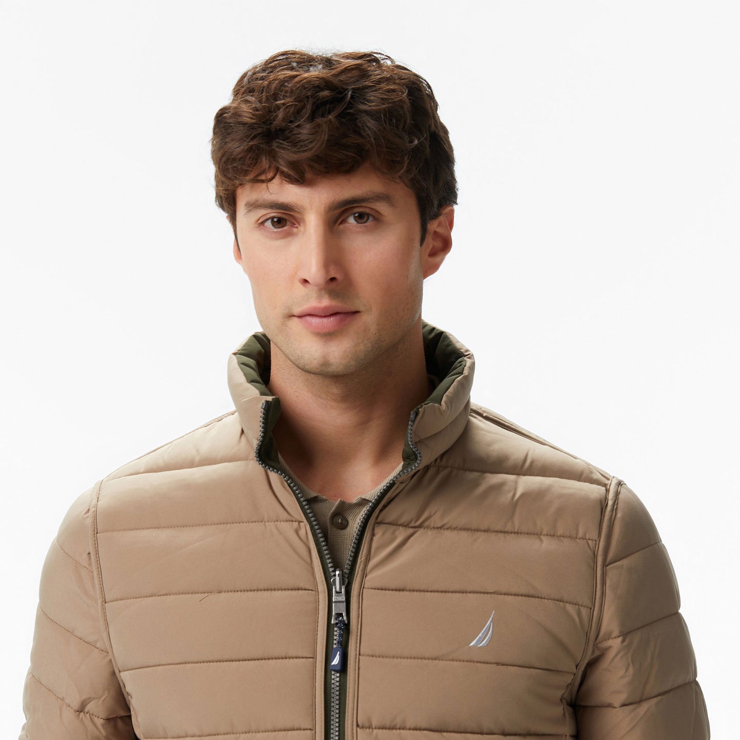 Nautica Erkek Yeşil Regular Fit Çift Taraflı Mont