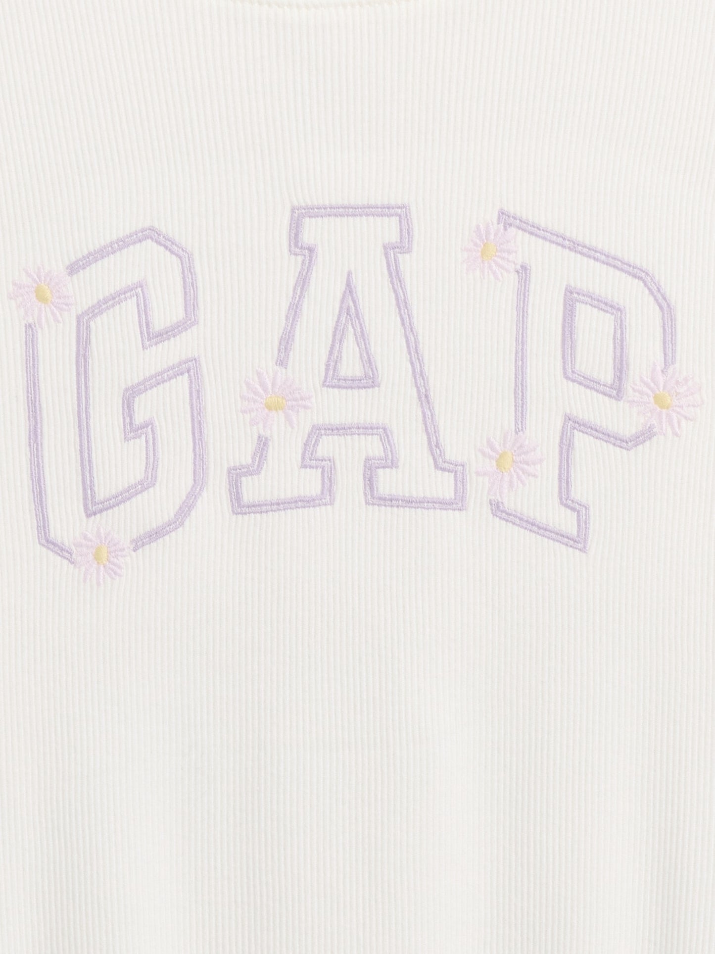 Beyaz Arch Logo Ruffle T-shirt