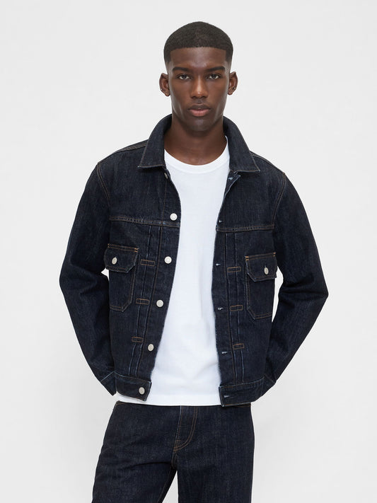 Koyu Mavi Heavyweight Denim Ceket