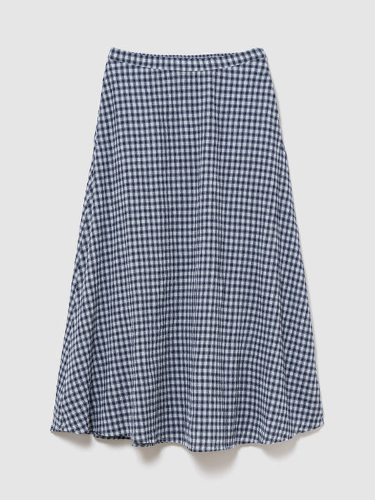 Mavi Gingham Maxi Etek