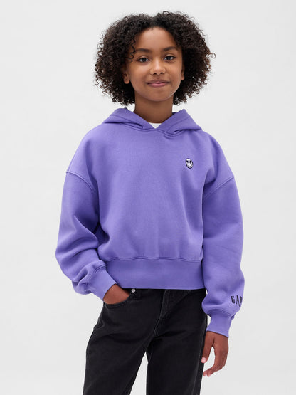 Mor Gap × Disney Tim Burton’s The Nightmare Before Christmas Vintagesoft Crop Sweatshirt
