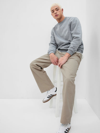 Krem Modern '90s Loose Kaki Pantolon