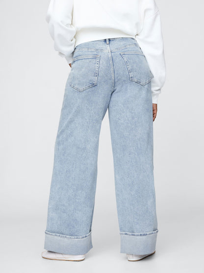Mavi High Rise Wide Leg Jean Pantolon