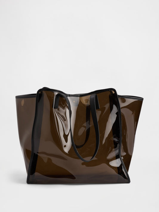 Kahverengi Jelly Tote Çanta