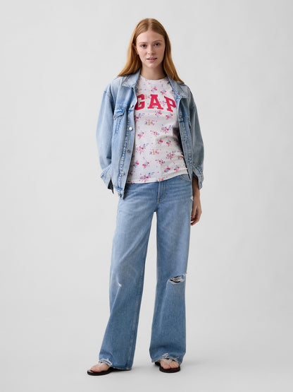 Beyaz Gap Logo T-shirt