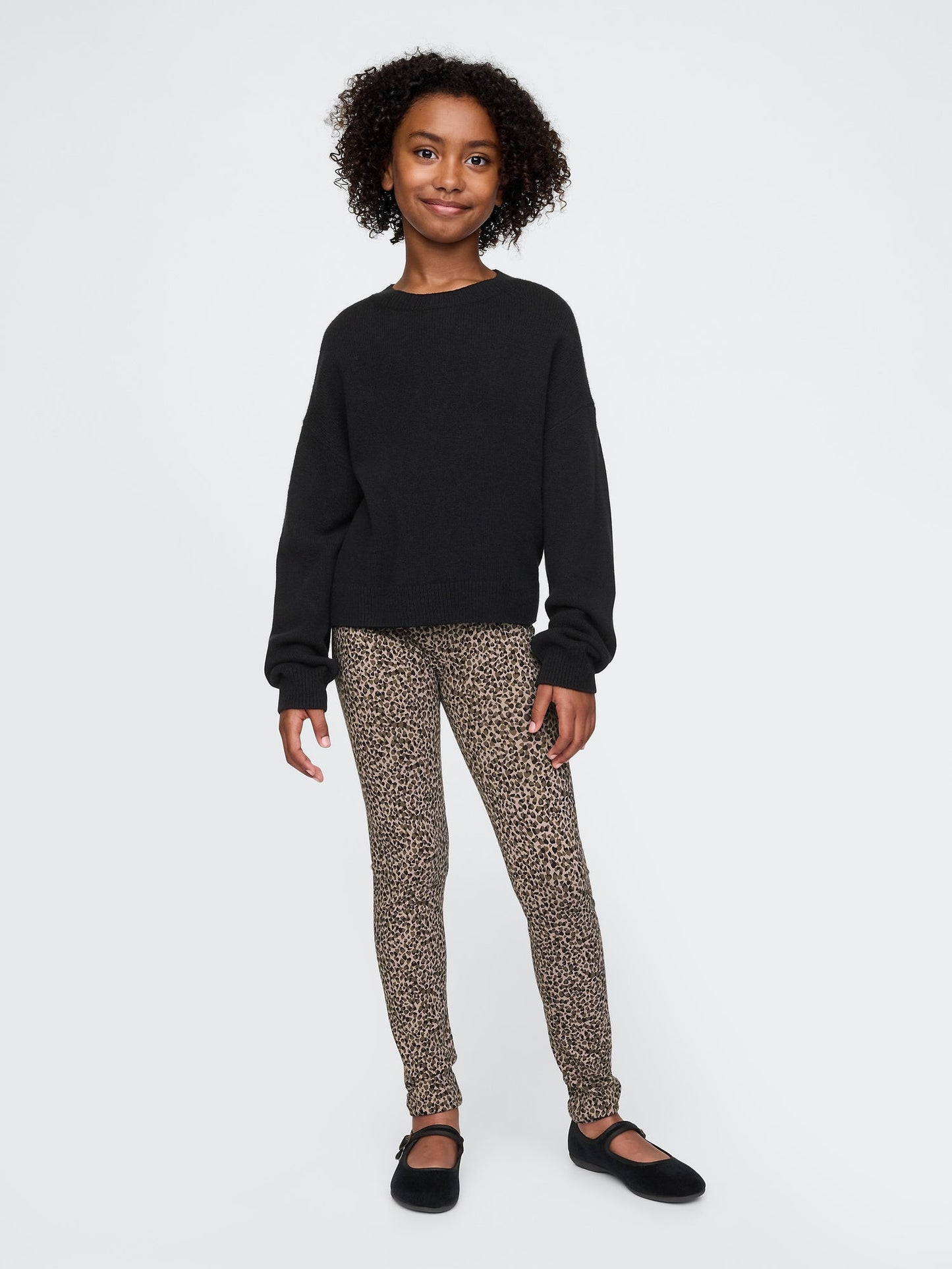 Kahverengi Desenli Legging Tayt