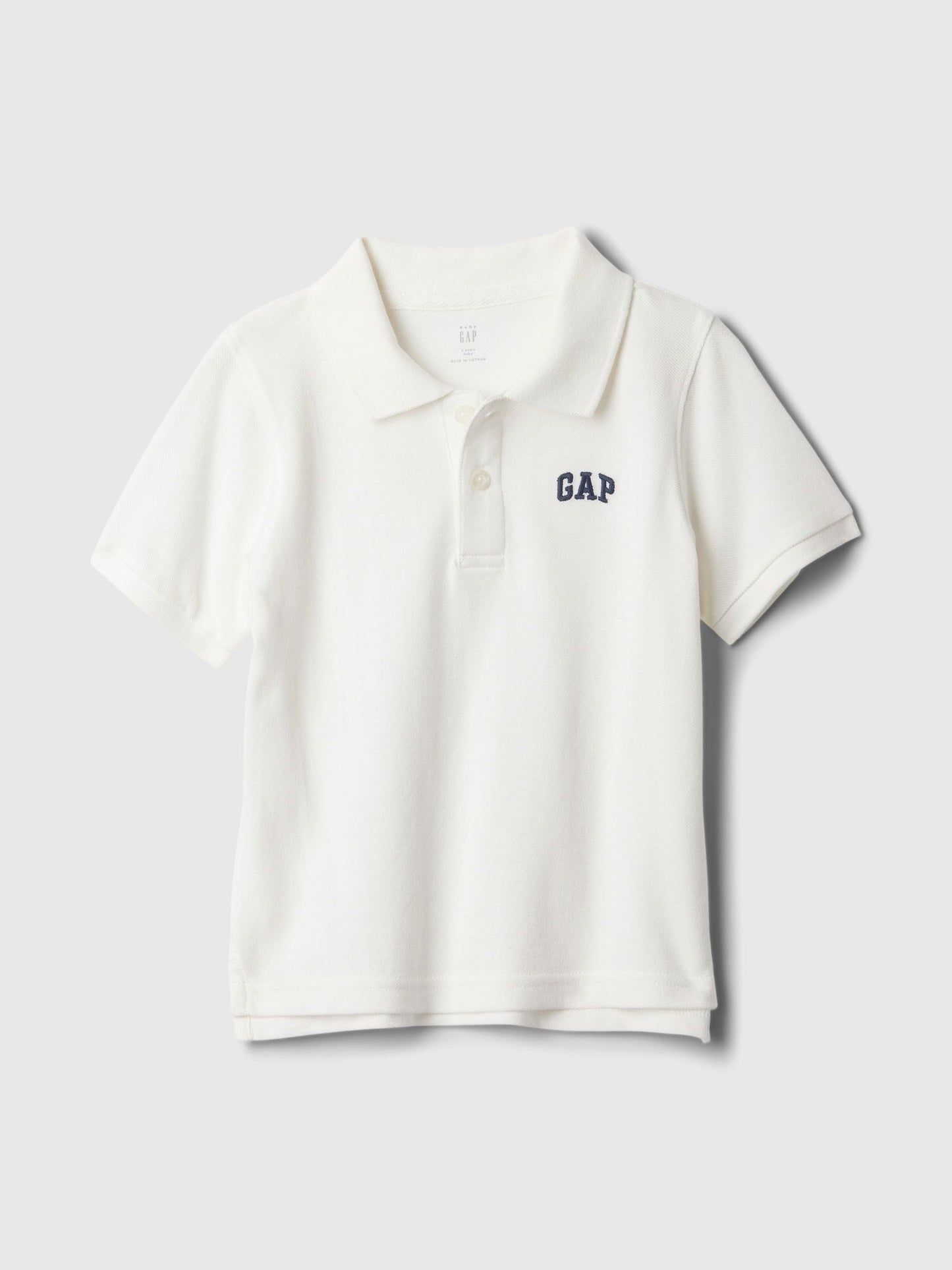 Kırık Beyaz Gap Logo Polo Yaka T-Shirt
