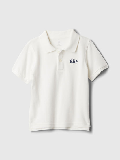 Beyaz Gap Logo Polo Yaka T-shirt