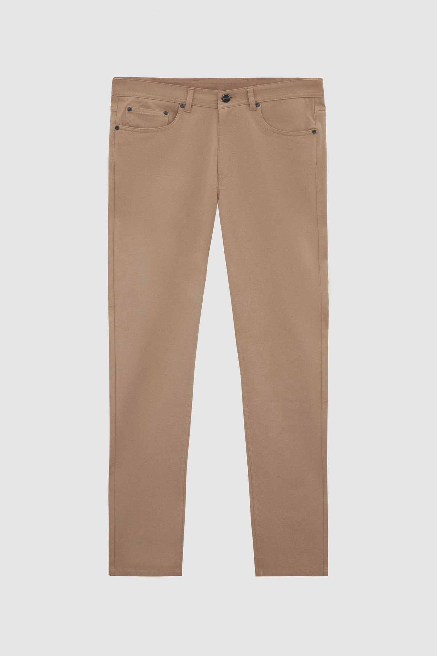 Tween Super Slim Fit Bej Diyagonel Chino Pantolon