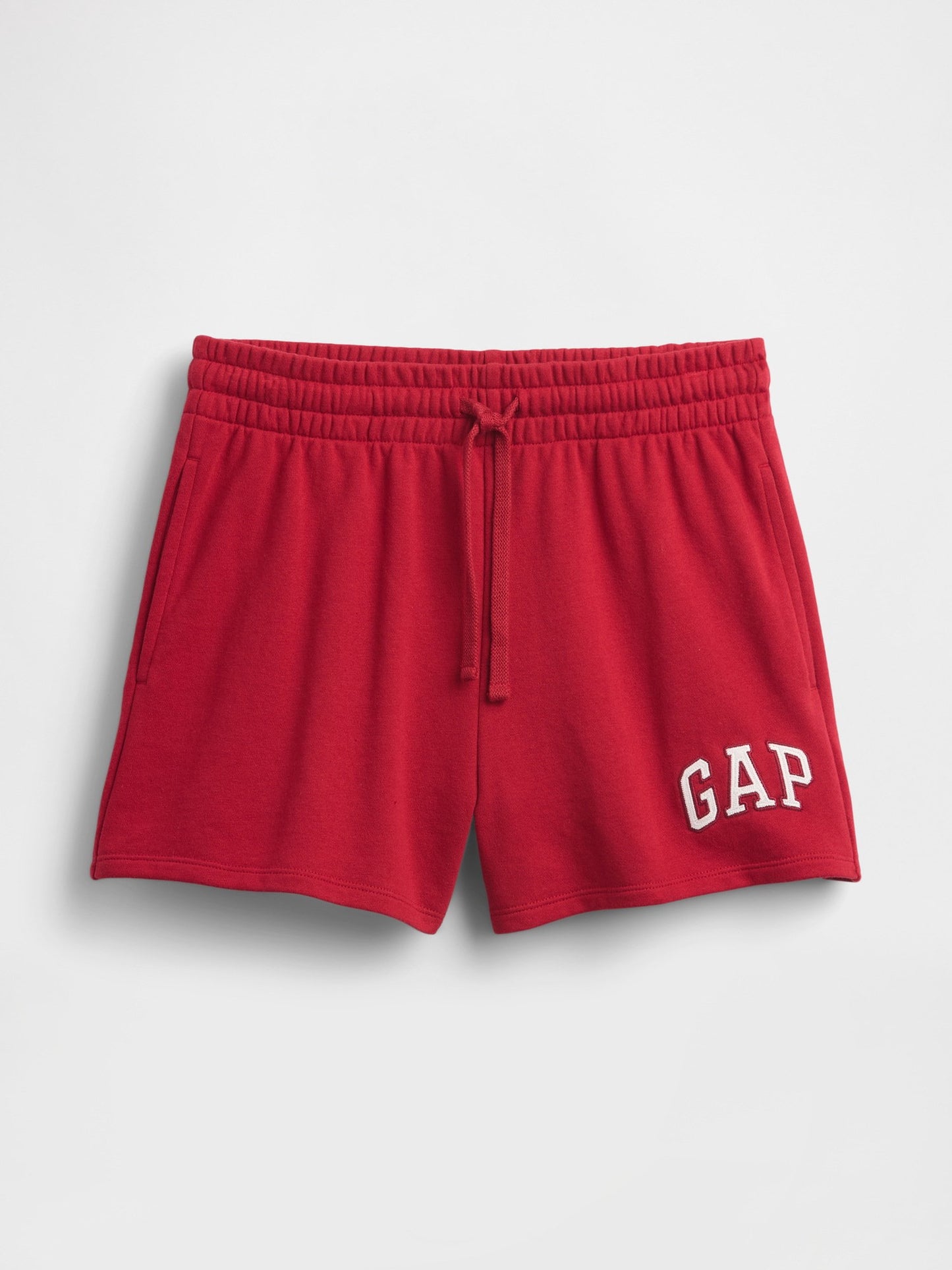 Kırmızı Gap Logo Fransız Havlu Kumaş Şort