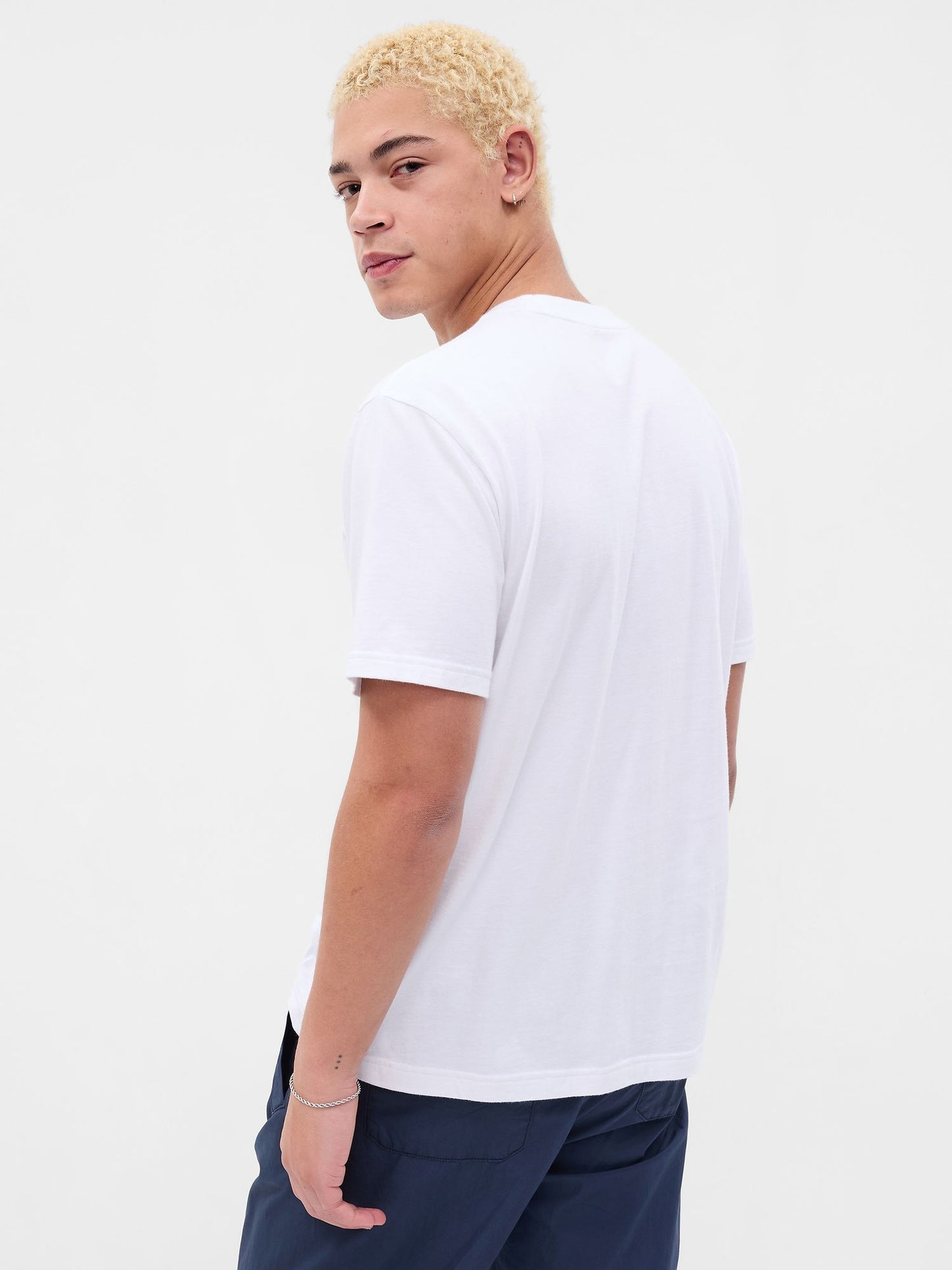 Beyaz Gap Logo T-shirt