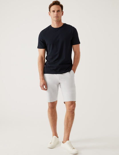 Regular Fit Çizgili Chino Şort