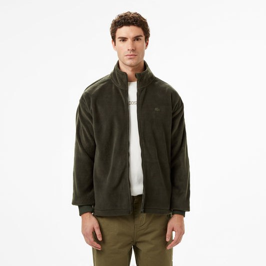 Lacoste Erkek Loose Fit Fermuarlı Haki Sweatshirt