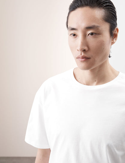 Saf Supima Pamuklu Oversize T-shirt