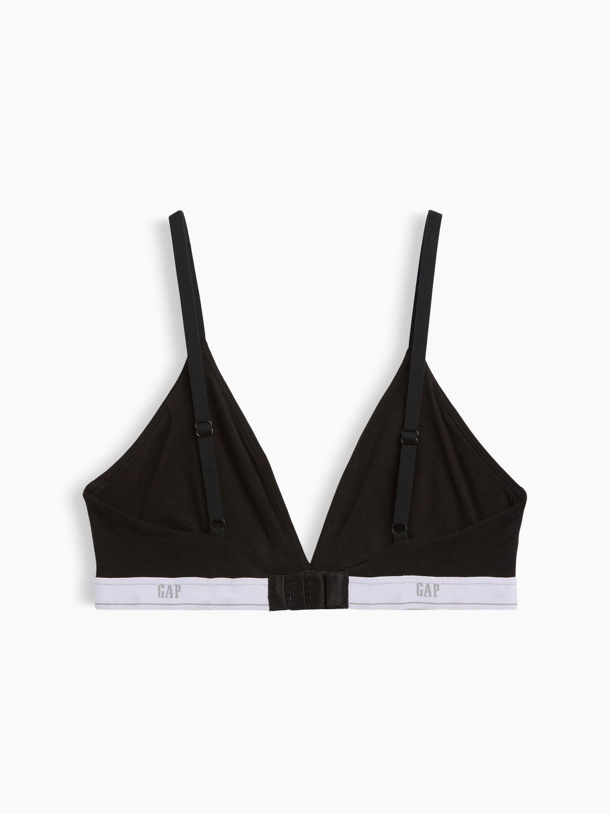 Siyah Softmade Organik Stretch Pamuk Logo Üçgen Sütyen