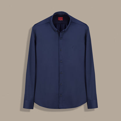 Carina Klasik Uzun Kol Lacivert Gömlek