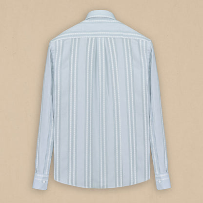 Carina Çizgili Açık Yeşil Gömlek