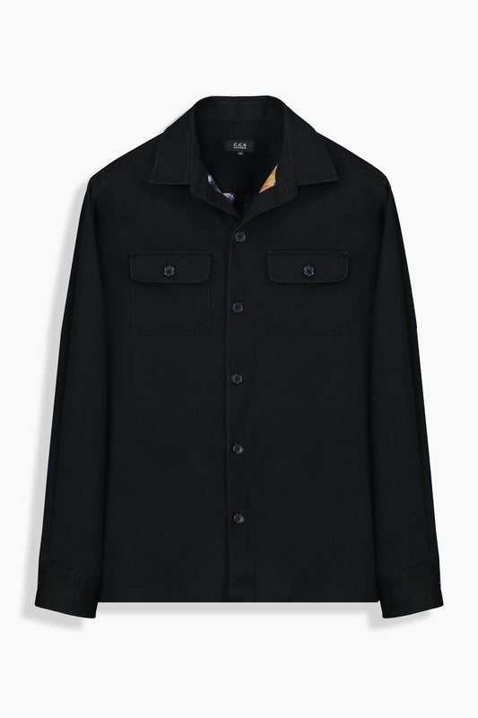 Carmos Siyah Regular Gömlek