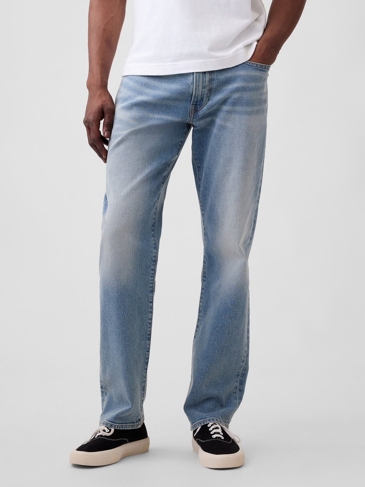 Açık Mavi Gapflex Düz Jean Pantolon