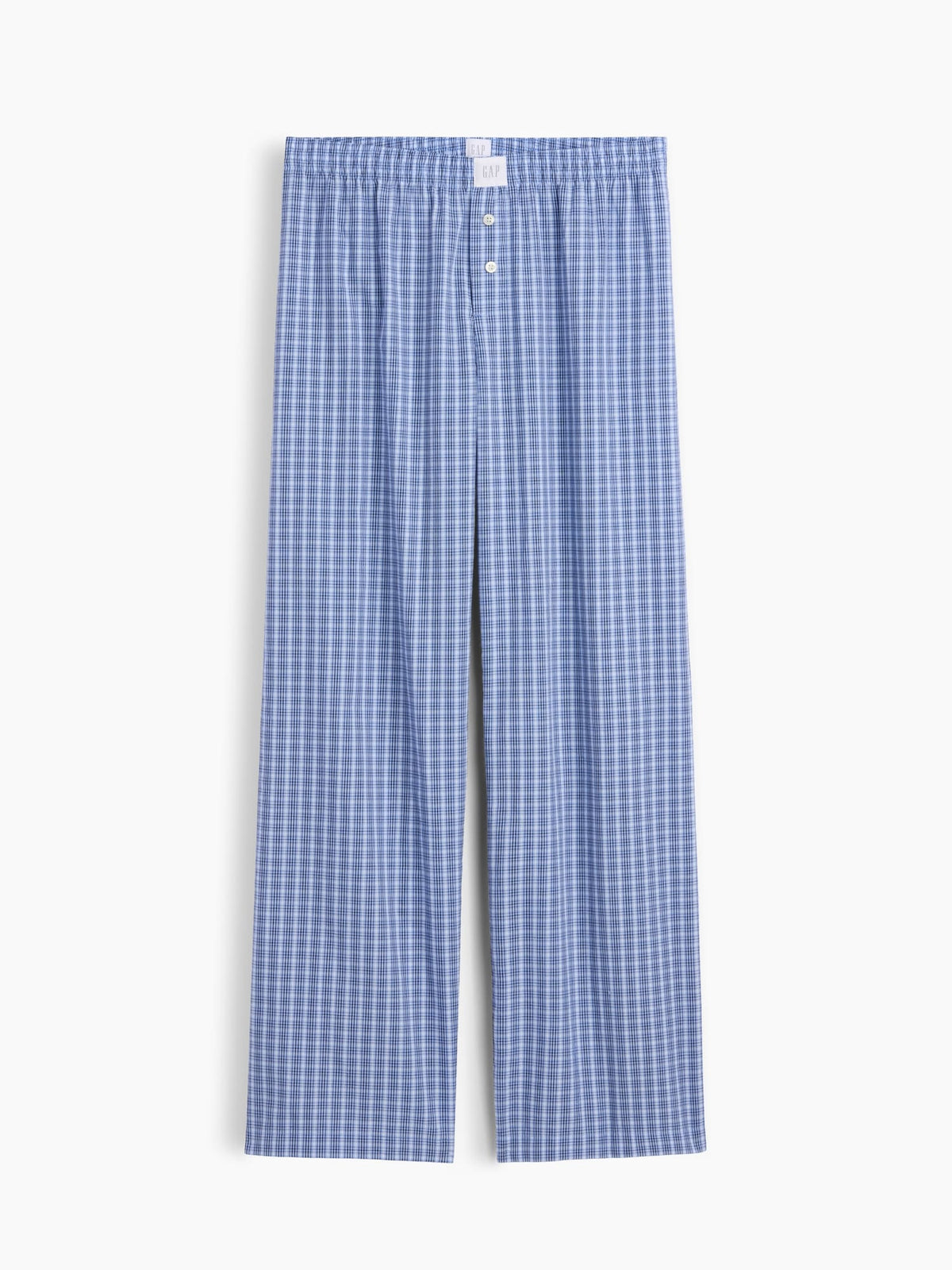 Mavi Poplin Pijama Altı
