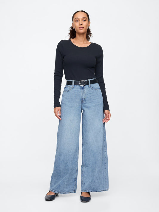 Açık Mavi Baggy Jean Pantolon
