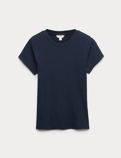 Pamuk Karışımlı Kısa Kollu T-shirt