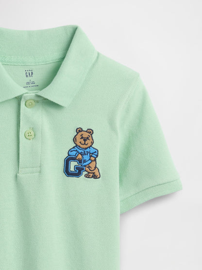 Açık Yeşil Brannan Bear Pique Polo Gömlek