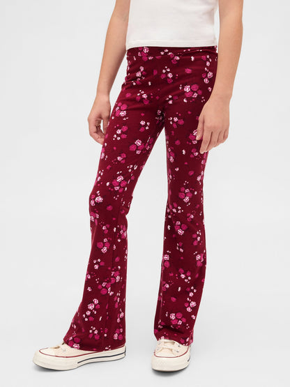 Kırmızı Flare Leggings Tayt