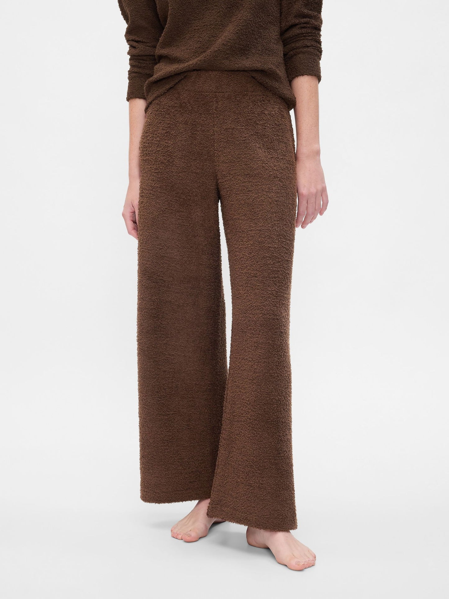 Kahverengi Triko Pijama Altı