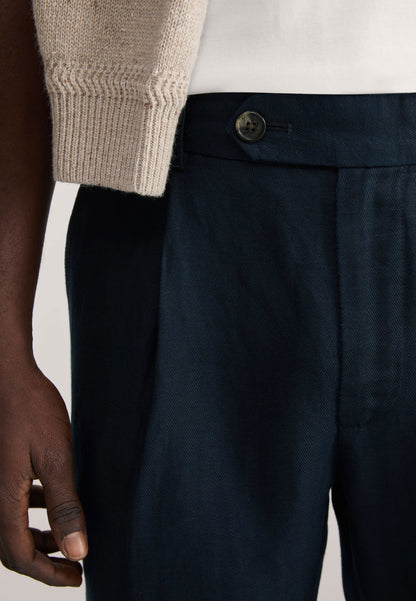 Tapered Fit Keten Pantolon