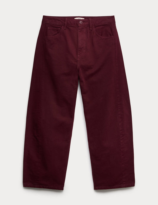 Saf Pamuklu Fit Pantolon
