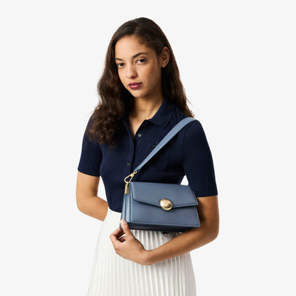 Lacoste Tennis Bliss Kadın Deri Gri Omuz Çantası