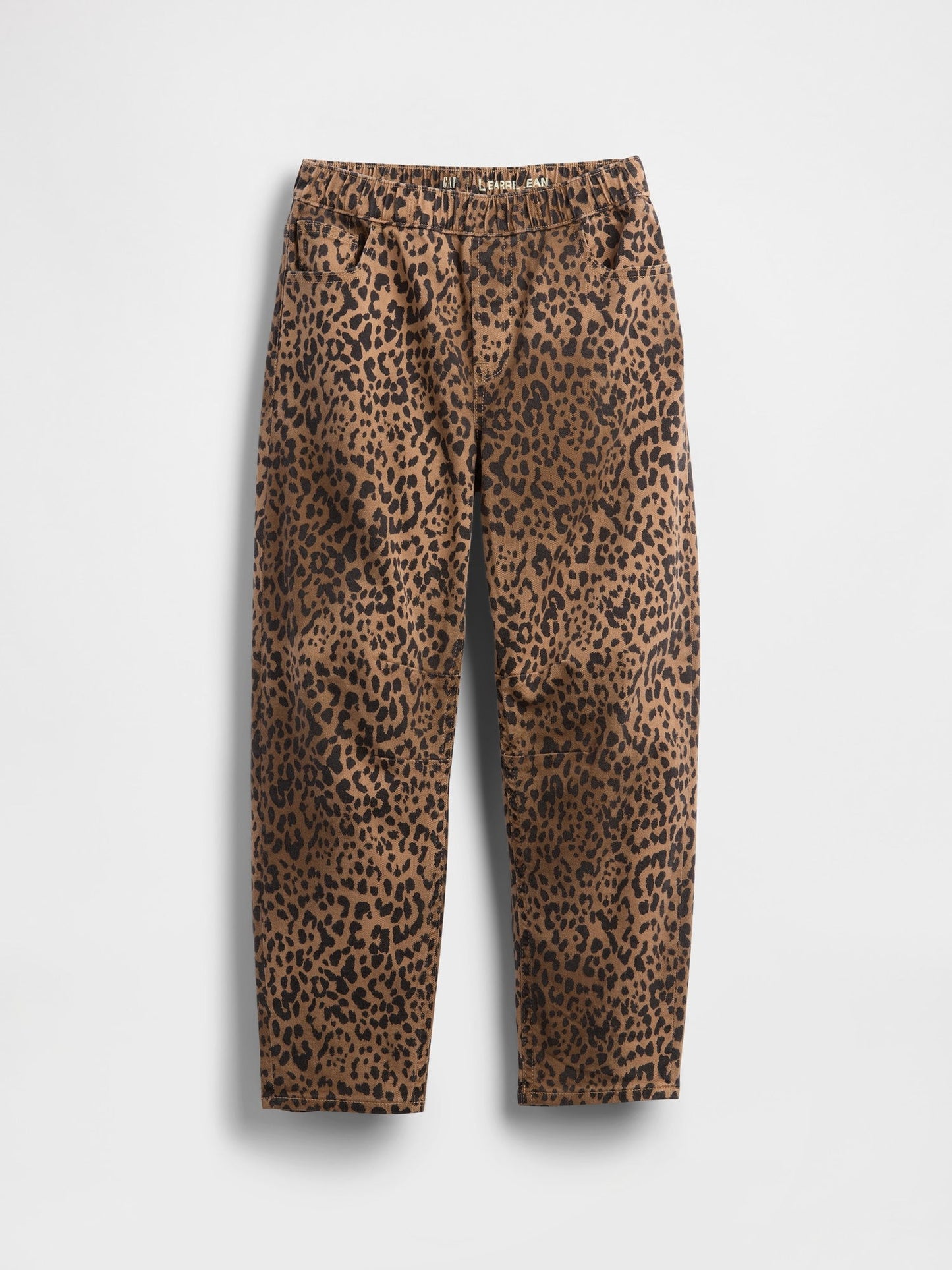 Kahverengi High-rise Easy Barrel Jean Pantolon