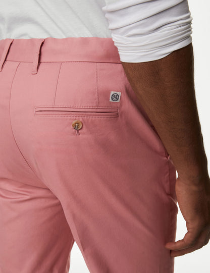 Regular Fit Hafif Dokulu Chino Pantolon