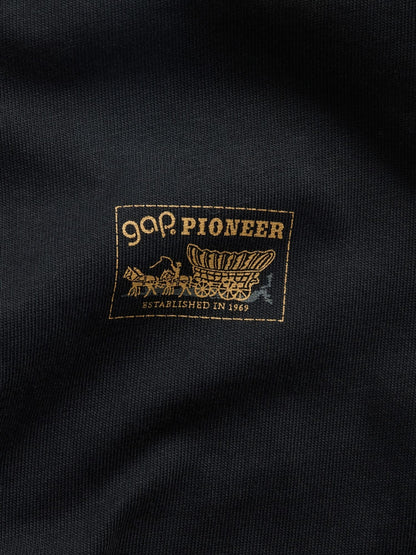 Siyah Heavyweight Gap Grafik Baskılı T-shirt