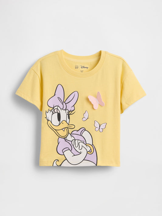 Sarı Grafik Baskılı T-shirt