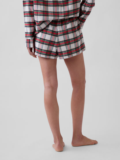 Çok Renkli Softest Flannel Boxer Şort Pijama Altı
