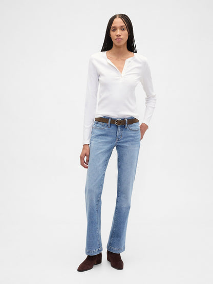 Mavi Low Rise Long & Lean Jean Pantolon