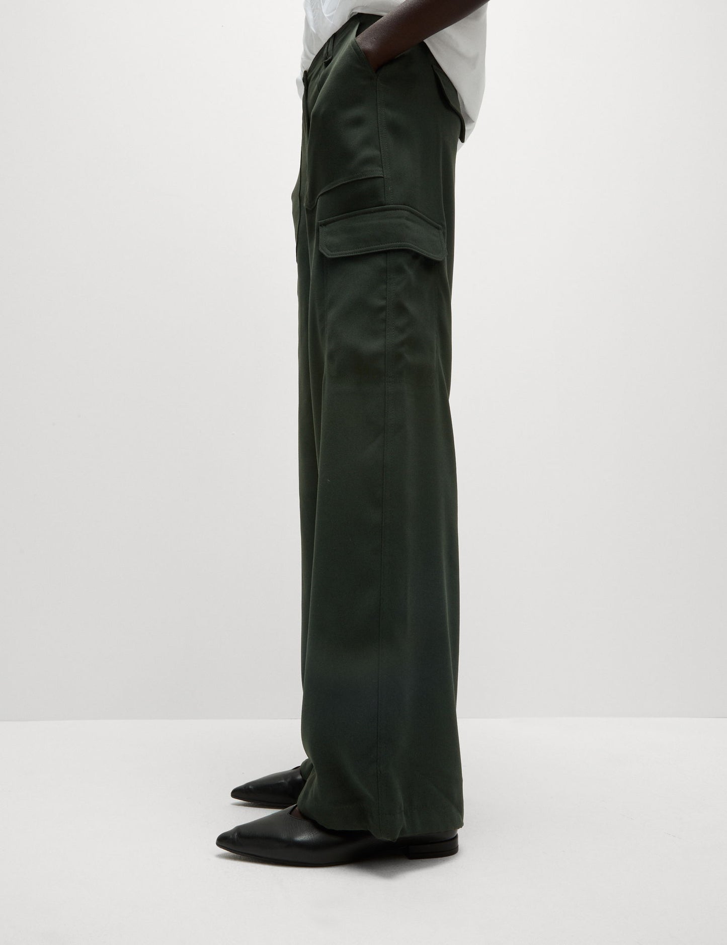 Relaxed Fit Wide Leg Kargo Pantolon
