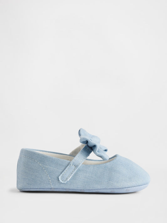 Mavi Denim Fiyonk Mary Jane Ayakkabı