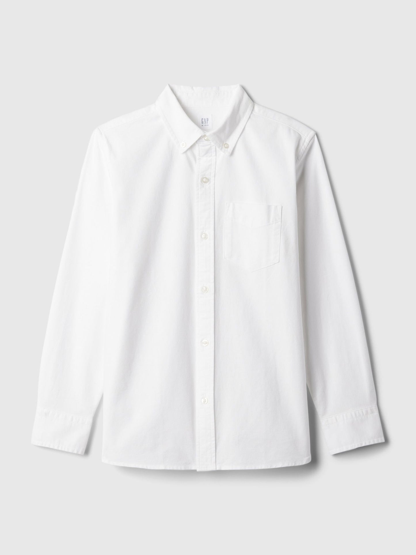 Beyaz Organik Pamuk Oxford Uniform Gömlek