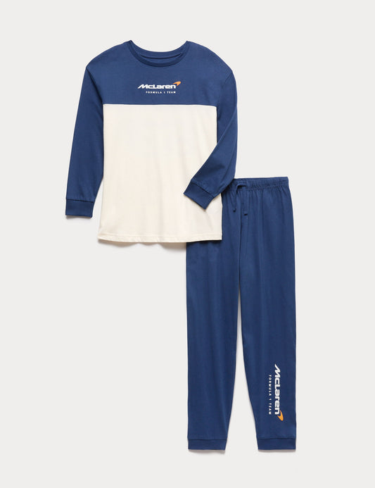 Saf Pamuklu Mclaren Pijama Takımı (6–16 Yaş)