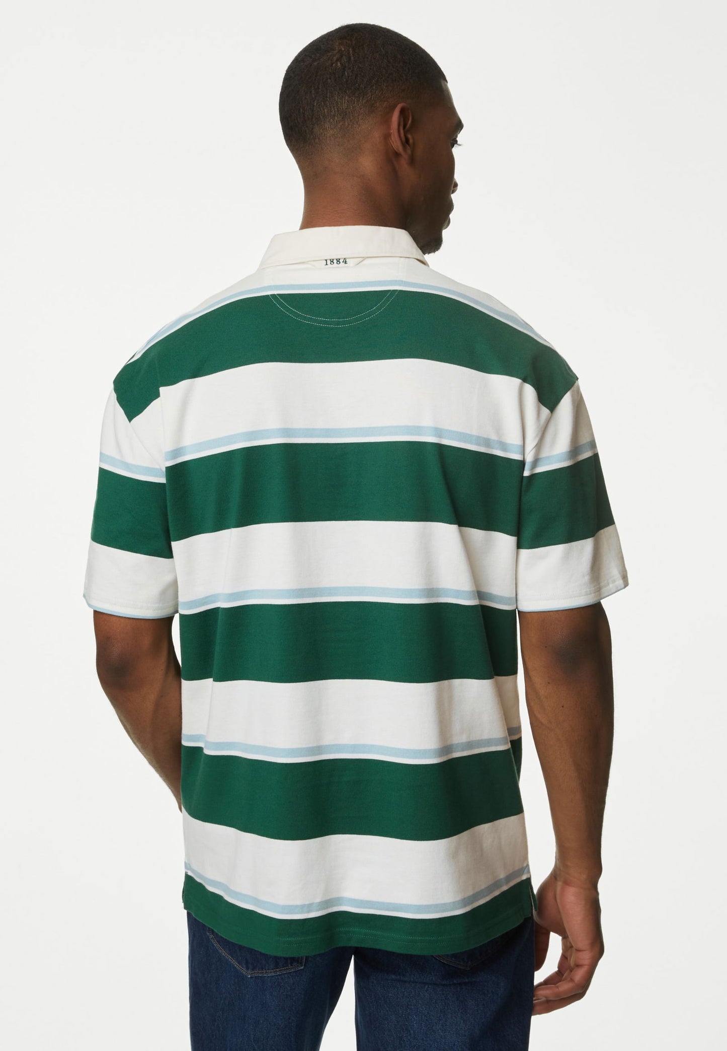 Saf Pamuklu Kısa Kollu Polo Yaka T-shirt
