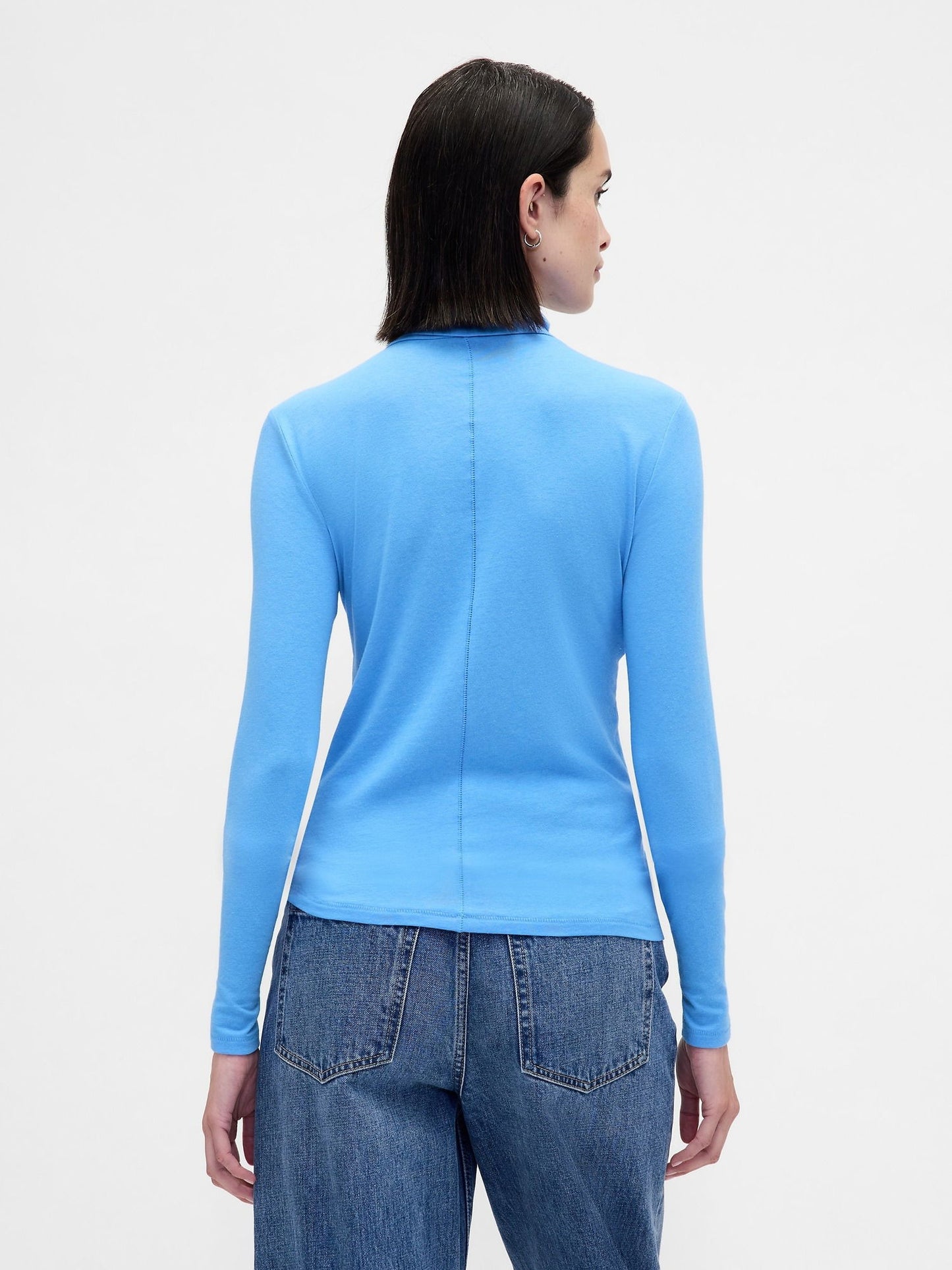 Açık Mavi Featherweight Turtleneck T-shirt