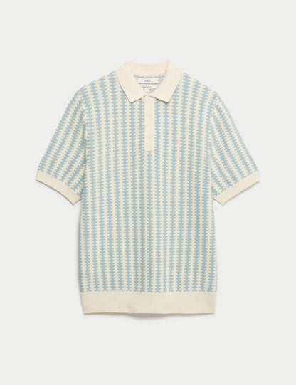 Saf Pamuklu Polo Yaka T-shirt