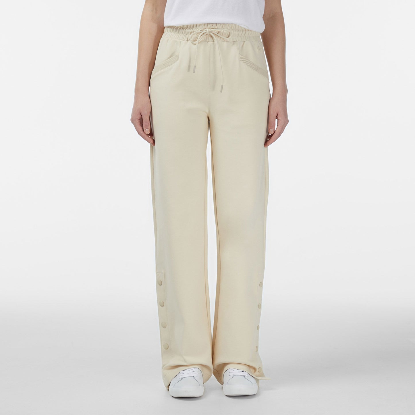 Lacoste Kadın Straight Fit Krem Eşofman Altı