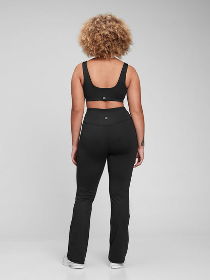 Siyah Gapfit Sky High Rise Flare Legging Tayt