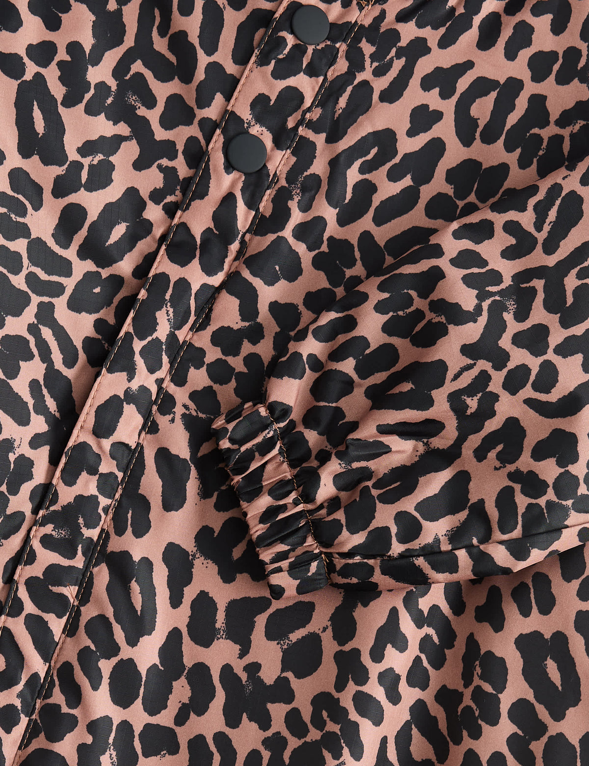 Leopar Desenli Yağmurluk