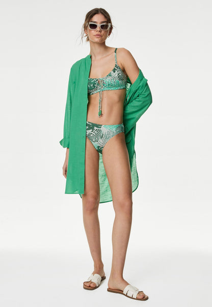 Yüksek Bel Desenli Bikini Altı