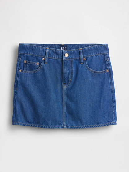 Mavi Ultrasoft Denim Mini Etek